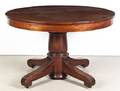 An American Empire Style Mahogany Extension Table