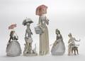 A Collection of Five Lladro Porcelain Figures
