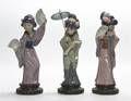 A Collection of Three Lladro Porcelain Figures
