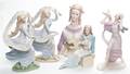 A Collection of Five Porcelain Figures Laslo Ispanky for Goebel