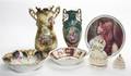 A Collection of Nine Continental Porcelain Articles