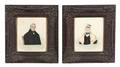 A Pair of Watercolor Portrait Miniatures