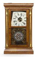An American Federal Style Mahogany Shelf Clock Seth Thomas