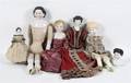 A Collection of Ten China Head Dolls