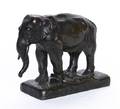 A French Bronze Figure of an Elephant After AntoineLouis Barye