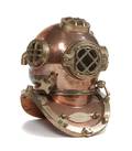 A Reproduction Brass and Copper Diving Helmet