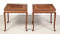 A Pair of Chinese Hardwood Low Tables