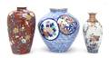 A Group of Three Japanese Porcelain Vases