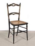 A Victorian Style Lacquered Side Chair