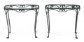 A Pair of Cast Metal Occasional Tables John Salternini