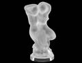 LALIQUE FROSTED CRYSTAL GROUP FAUNE