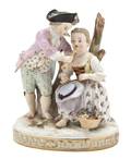 A Meissen Porcelain Figural Group
