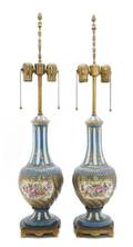 A Pair of Sevres Style Vases