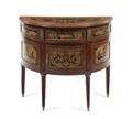 A Continental Marquetry Console Cabinet