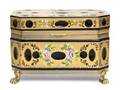 An Italian Gilt and Enameled Glass Table Casket