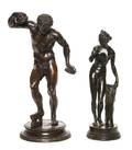 Two Continental Bronze Figures after the Antique