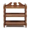 A Continental Bleached Walnut Etagere