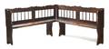 A Continental Pine Corner Bench