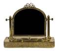 A Continental Pressed Metal Dressing Mirror