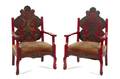 A Pair of Continental Armchairs