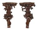 A Pair of Continental Carved Brackets