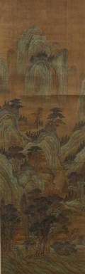 A Landscape Painting on Silk