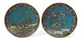 A Pair of Chinese Cloisonne Dishes
