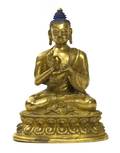 A Tibetan Gilt Bronze Figure of Buddha