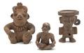 Three Pottery Figures