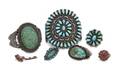 A Collection of Native American Jewelry Zuni and Navajo
