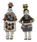 A Pair of Native American Beaded Figures