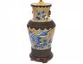 ENAMEL DECORATED PORCELAIN VASE