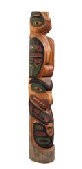 An Alaskan Carved Wood Totem Pole Jacques Regat