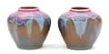 A Pair of Rookwood Glaze Effect Production Vases