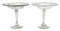 A Pair of American Sterling Silver Compotes