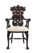 An American Mahogany Arm Chair Stickley  Brandt
