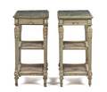 A Pair of Louis XVI Style Side Tables