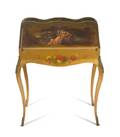A Vernis Martin Gilt Metal Mounted Bureau en Pente
