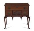 A Queen Anne Style Mahogany Lowboy