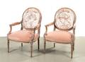 A Pair of Louis XVI Style Armchairs
