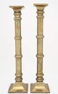 A Pair of Brass Candlesticks