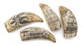 Four Composite Scrimshaw Carvings