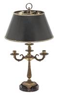 A Continental Gilt Metal FiveLight Lamp