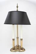 A Brass ThreeLight Bouillotte Lamp