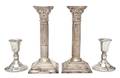 A Pair of English Silver Candlesticks