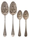 Two English Silver Berry Spoons