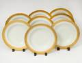 SET OF EIGHT LIMOGES PORCELAIN SOUP PLATES