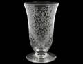 FOOTED ETCHED BACCARAT VASE