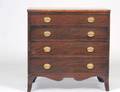 GEORGIAN STYLE MAHOGANY CHEST OF DRAWERS