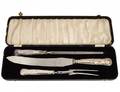 THREE PIECE SHEFFIELD PLATED CARVING SET